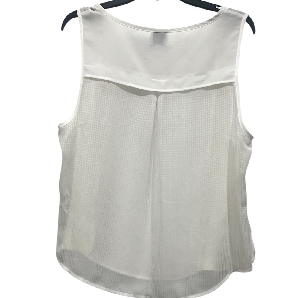 Reiss sleeveless ivory top size 10 100% polyester - Picture 6 of 6